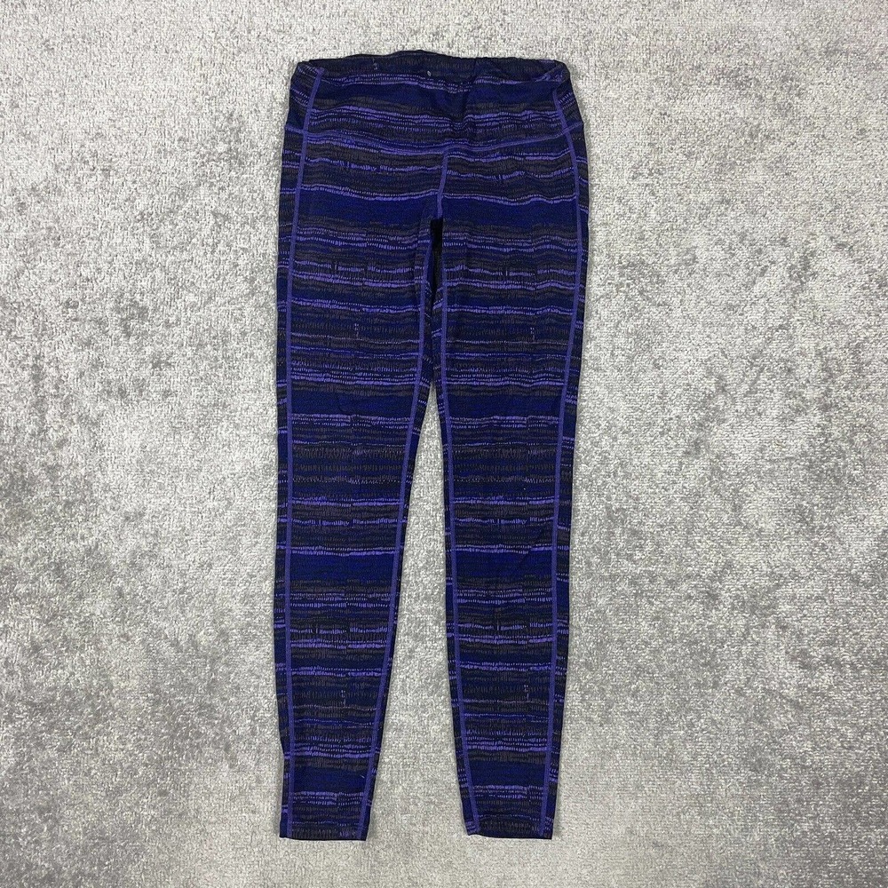 Athleta Leggings Womens Small Purple 7/8 Abstract Print *Flaws